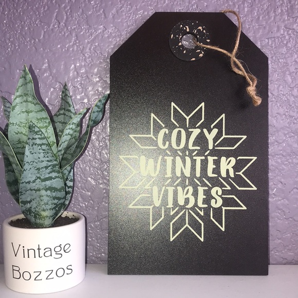 Cozy Winter Vibes Chalkboard Sign by Apothecary Home - Picture 2 of 4